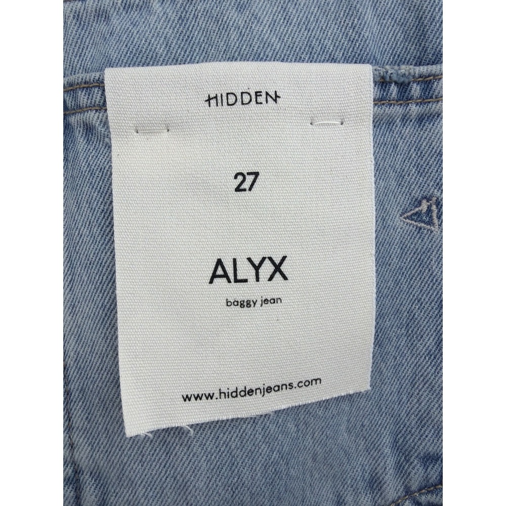 Hidden Jeans Alyx Baggy Jean Light Wash High Rise Wide Leg Denim 27 NEW - Picture 12 of 15